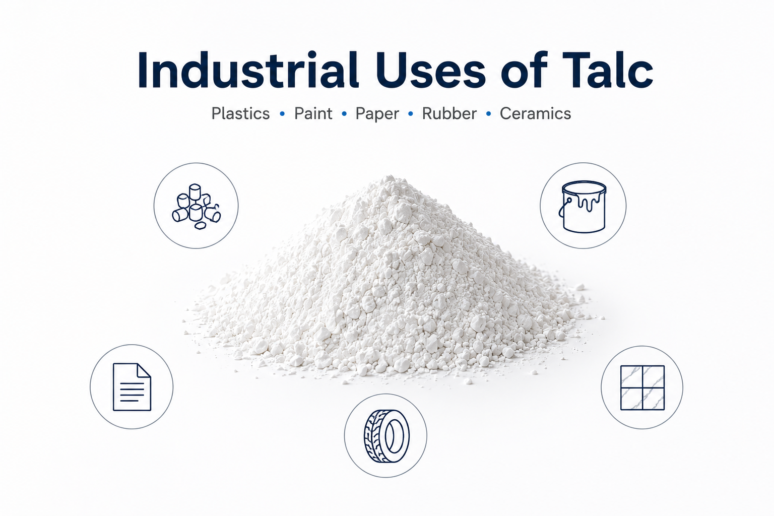 Industrial Applications of Talc Powder